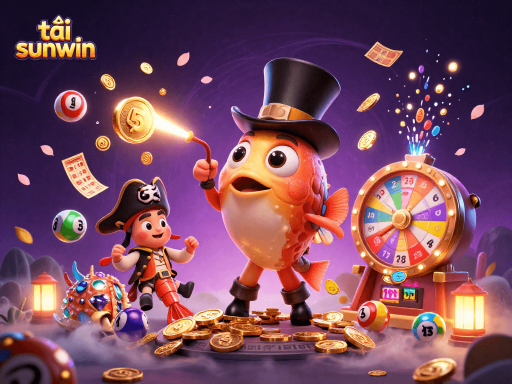 Engage in thrilling gameplay with tải sunwin and dynamic lottery elements in a vibrant underwater scene.