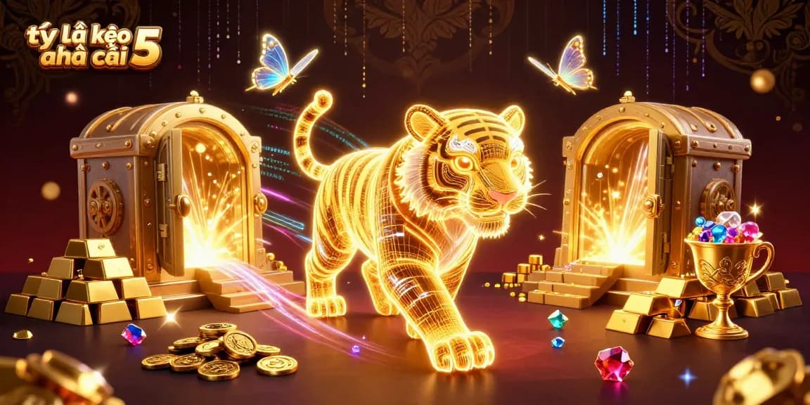 Experience the thrilling tỷ lệ kèo nhà cái 5 journey through a vibrant digital casino landscape.