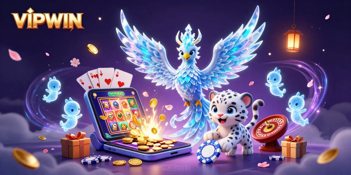 VIPWIN offers exciting gaming with colorful slot games and ice-themed characters, enhancing the casino experience.