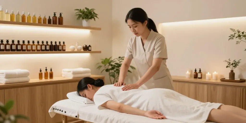 Remedial massage Ashgrove in a professional therapy room featuring expert myotherapy techniques and calming ambiance.