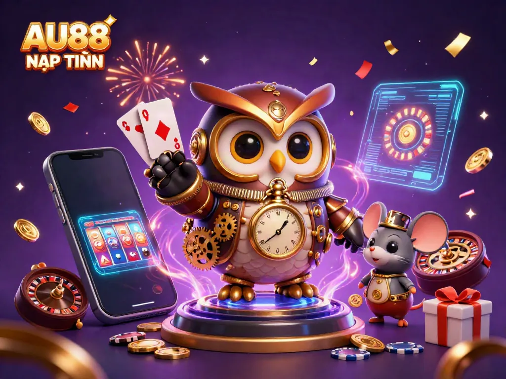 Experience thrilling gaming moments with AU88 NẠP TIỀN as golden coins and slot games burst to life.