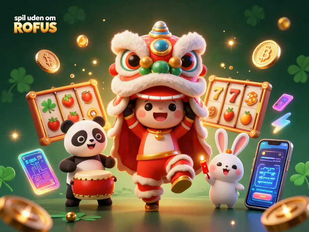 Engage in thrilling gameplay with casino action, featuring spil uden om ROFUS and vibrant animated characters.