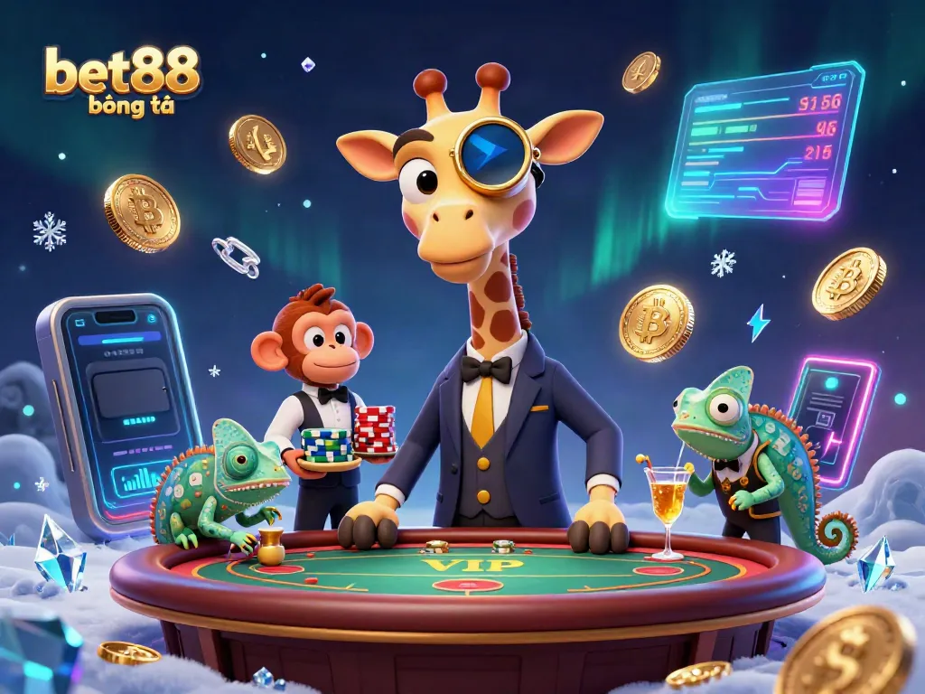 Engage in thrilling bet88 bóng đá betting with our vibrant 3D characters enjoying casino games.