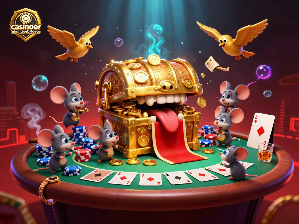 Engage with casinoer uden dansk licens by exploring treasure chests, poker chips, and golden riches!