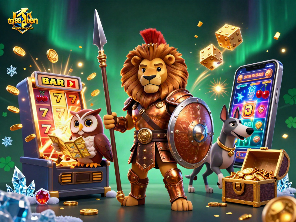 Play tg88tg88-xun slots with immersive visuals and rich rewards in this captivating casino scene.