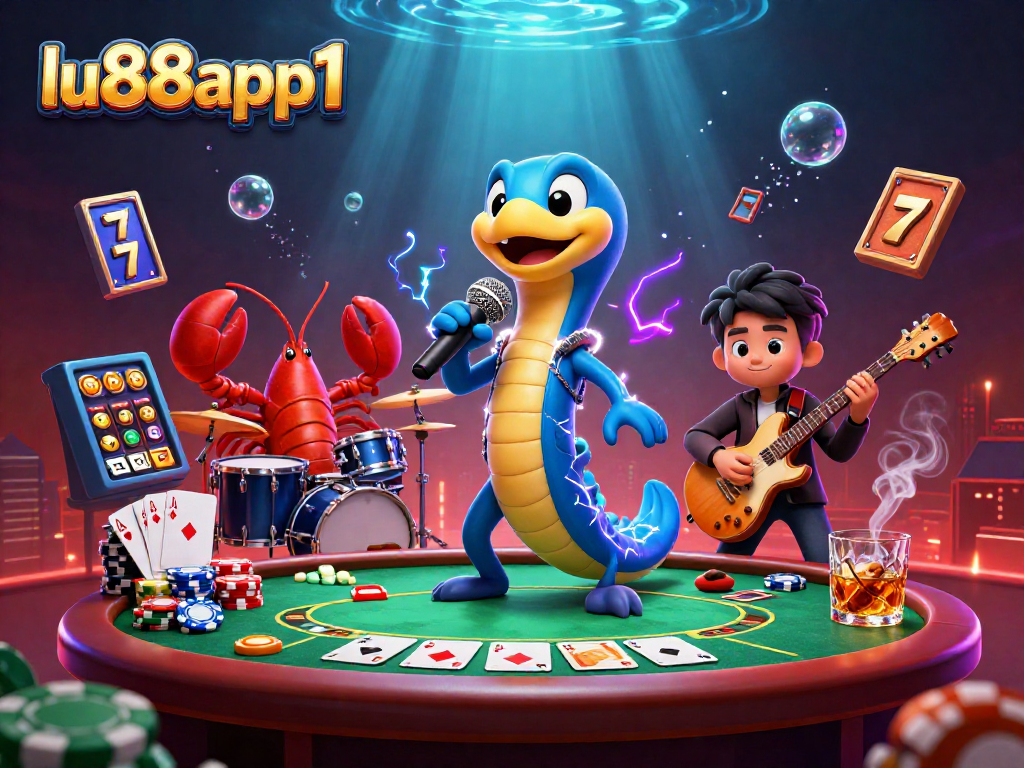 Engage with lu88app1 at a vibrant underwater casino with electric eel DJ and exciting games.