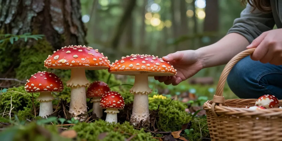 Erforschen Sie die Optionen für Fliegenpilz Kaufen zwischen verzauberndem Amanita Muscaria in üppigen Wäldern.